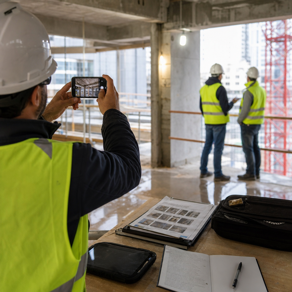 Field team documenting How Filio Aligns with Emerging Construction Technology Trends with Filio-style visual records