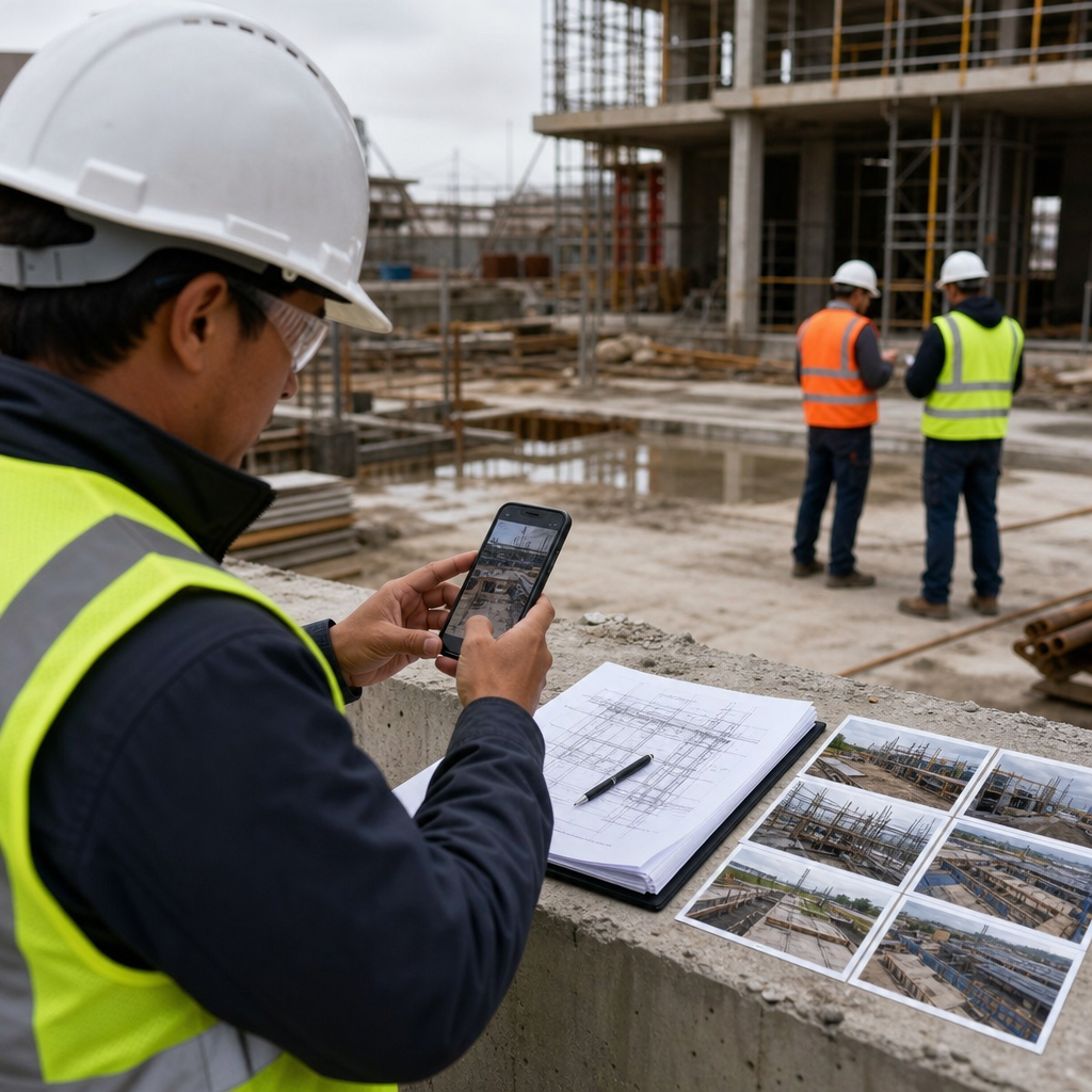Field team documenting What Is Construction Photo Documentation? Best Practices for Audit-Ready Field Records with Filio-style visual records