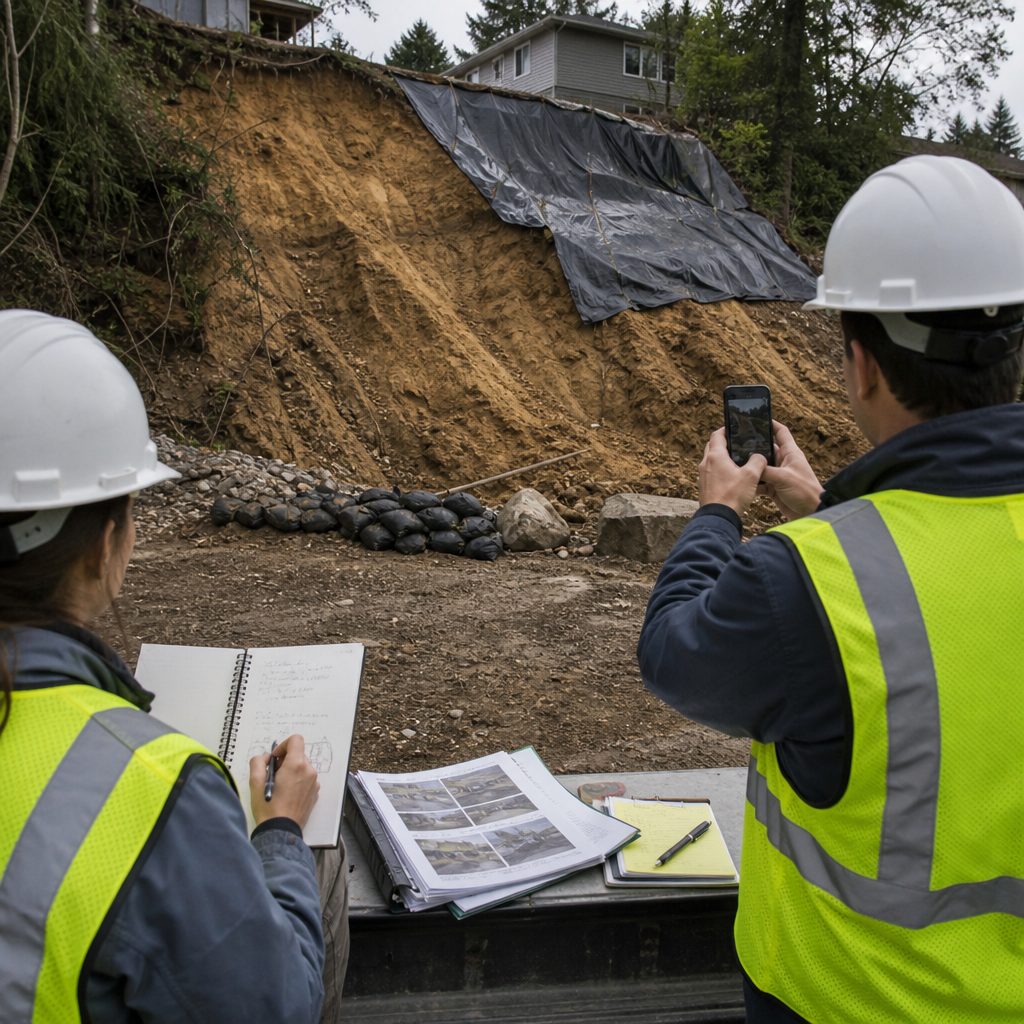 Field team documenting Georgia Tech Geotechnical Engineering Group Case Study | Filio with Filio-style visual records